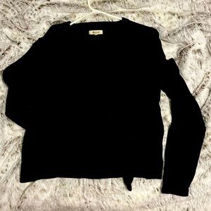 Long sleeve black blouse